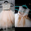 Tulle A-Line Ivory Flower Girl Dresses With Rhinestone Sash ,Cheap Flower Girl Dresses ,FGY0165