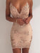 Spaghetti Straps V Neck Mermaid Tight Homecoming Dresses 2018,BDY0236