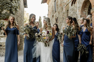 New Arrival Blue Chiffon A-line Long Cheap Bridesmaid Dresses, BDS0027