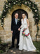 Newest Charming Elegant Simple Halter A-line Long Cheap Satin Wedding Dresses, TYP0099