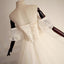 Off Shoulder Beaded A-line Lace Long Custom Cheap Wedding Bridal Dresses, WDY0171