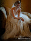 Newest Popular Illusion Neckline Lace Mermaid Long Cheap Wedding Dresses, WDS0004