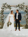 Simple One Shoulder White Double Fdy Mermaid Long Cheap Wedding Dresses, WDS0014