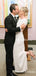 Long Sleeves Sexy Backless Scoop Sheath Long Cheap Simple Charming Wedding Dresses, TYP0100
