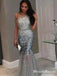 New Arrival Sparkly Scoop Sleeveless Long Cheap Heavy Beaded Mermaid Prom Dresses, TYP0086