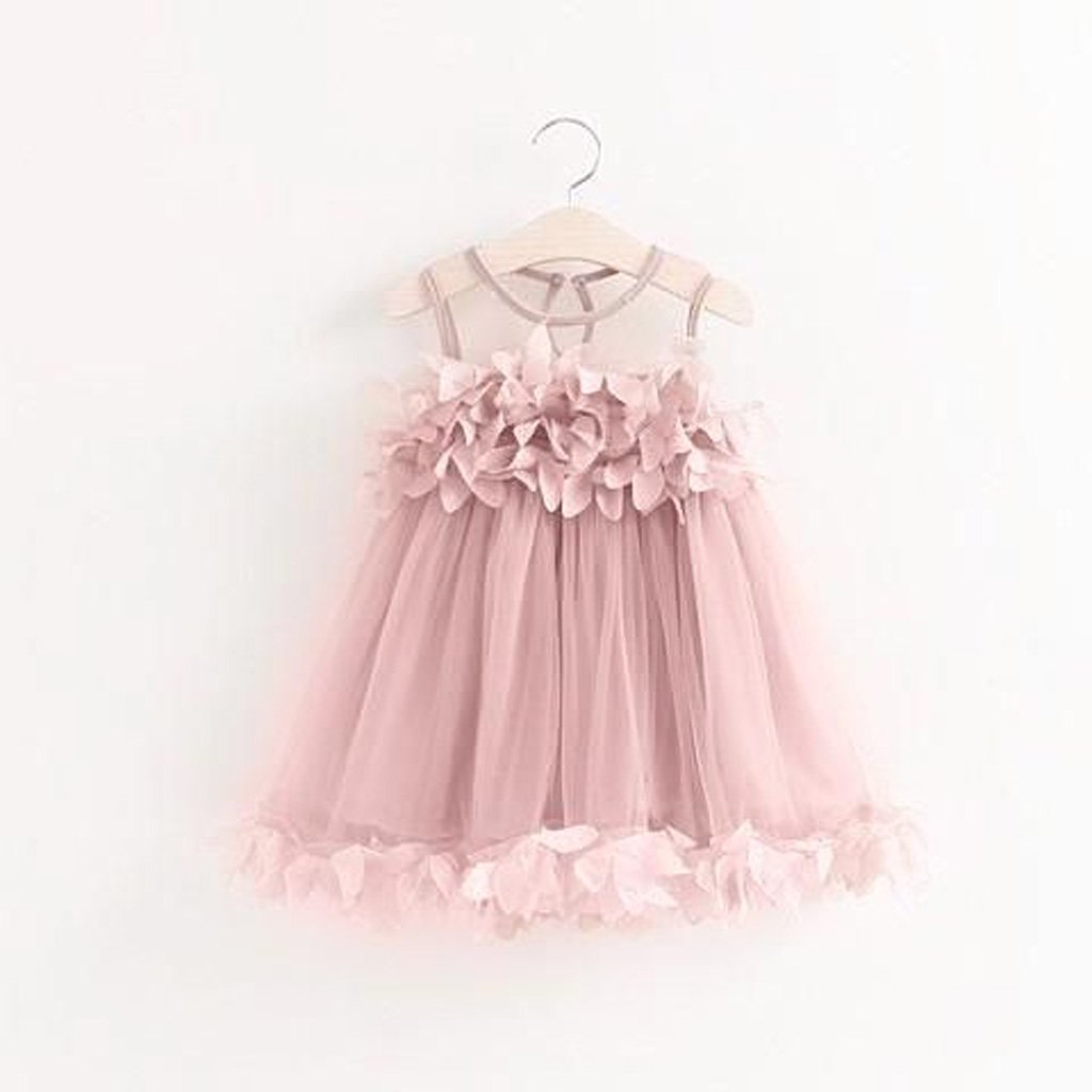 Pink Tutu Flower Dress For Birthdays, Princess Party, Flower Girl, Photo Shoots,FGY0151