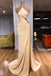 Sexy Halter Sleeveless Mermaid Side slit  Long Floor Length Prom Dress,PDS1142