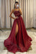 Sexy Sweetheart Sleeveless Aline Side slit  Long Floor Length Prom Dress,PDS1143