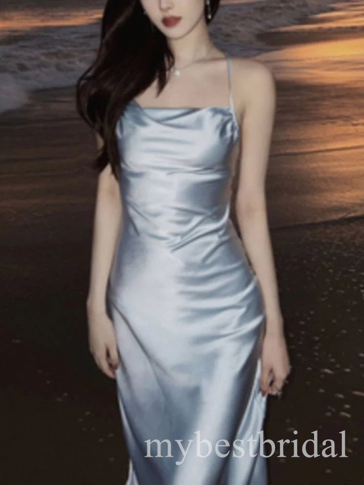 Simple Jewel Sleeveless Mermaid Long Prom Dress,PDS11695