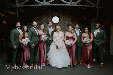 Sexy Jewel Sleeveless Side slit Sheath Bridesmaid  Dressess, BDS0361