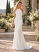 Sleek Halter Sleeveless Open Back Satin Sheath Mermaid Wedding Dress, WD0406