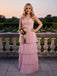 Cute Ruched Strapless Sleeveless Chiffon A-Line Long Prom Party Dress,PDS11834