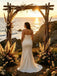 Fashion Ruched Sleeveless Side Slit Satin Mermaid Floor Length Wedding Dresses, WD0388