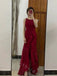 Elegant Scoop Sleeveless Ruffle Mermaid Long Prom Dress,PDS11525