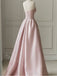 Elegant Strapless Sleeveless A-line Long Floor Length Prom Dress,PDS11473