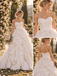 Gorgeous Sweetheart Strapless Ruffled Satin Floor Length Wedding Dress, WD0407