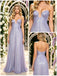 Lavender Glitter Chiffon Strapless Deep V A-Line Floor Length Prom Gown,PDS118548