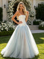 Elegant Strapless Sleeveless Pleats A-Line Satin Long Prom Party Dress,PDS118528