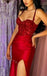 Red Sexy Sweetheart Side slit Mermaid Long Floor Length Prom Dress,PDS11465