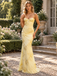 Stunning Floral Applique Tulle Spaghetti Strap Corset Mermaid Prom Dress,PDS118732