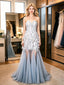 Sparkly Sweetheart Sleeveless Pleats Mermaid Long Prom Party Dress,PDS118530