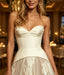 Beautiful V-Neck Sleeveless Tulle A-Line Floor Length Long Wedding Dresses, WD0371