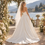 Elegant Strapless Sleeveless Satin A-Line Ball Gown Wedding Dress, WD0408