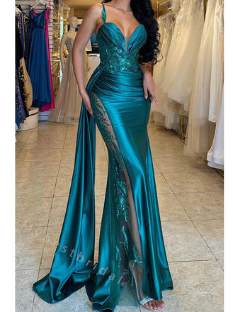 Sexy Sweetheart Side slit Mermaid Long Floor Length Prom Dress,PDS11469