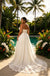 Elegant Strapless Side Slit Sleeveless Satin A-Line Floor Length Wedding Dresses, WD0372