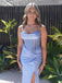 Sparkly Strapless Side Slit Sleeveless Mermaid Long Prom Party Dress,PDS11817