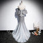 Sexy Off Shoulder V-neck Sleeveless Mermaid Long Prom Dress,PDS11563