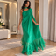 Elegant Halter Chiffon Draped Ruffle Long Evening Gown,PDS118651