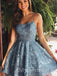Elegant Halter Sleeveless A-line Short Mini Homecoming Dress,  HDS0108