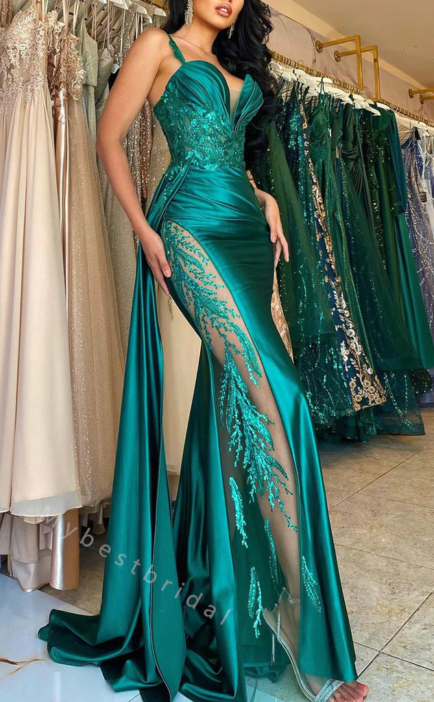 Sexy Sweetheart Side slit Mermaid Long Floor Length Prom Dress,PDS11469