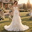 Luxurious Sweetheart Ruched Ruffled Chiffon Mermaid Wedding Dress, WD0411