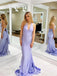 Pretty V-Neck Halter Sleeveless Mermaid Long Prom Party Dress,PDS11769