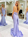 Pretty V-Neck Halter Sleeveless Mermaid Long Prom Party Dress,PDS11769