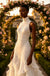 Luxury Ruffles Halter Pleats Sleeveless Mermaid Floor Length Wedding Dresses, WD0377
