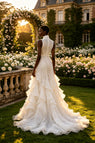 Luxury Ruffles Halter Pleats Sleeveless Mermaid Floor Length Wedding Dresses, WD0377
