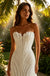 Elegant V-Neck Pleats Sleeveless Mermaid Floor Length Wedding Dresses, WD0378