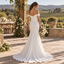 Delicate Off Shoulder Sleeveless Satin Mermaid Long Wedding Gown, WD0413