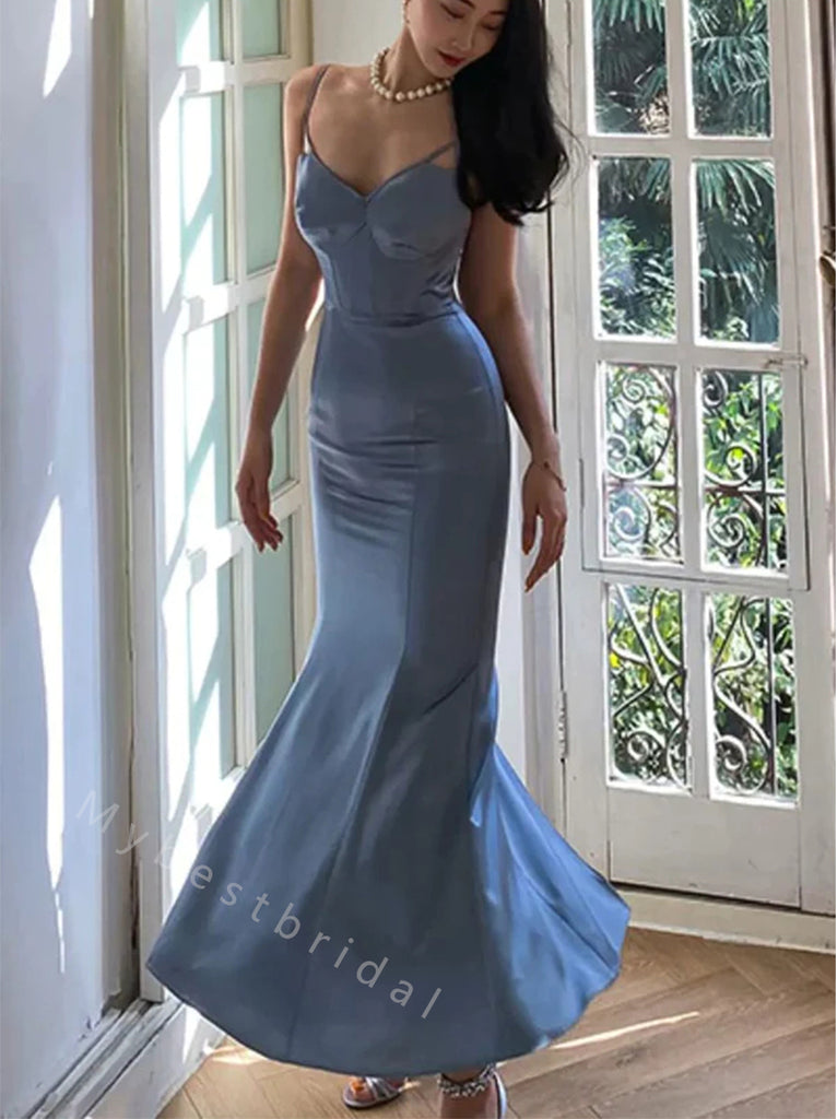 Elegant V-neck Sleeveless Mermaid Long Floor Length Prom Dress,PDS11485