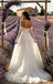 Luxury V-Neck Strapless Lace A-Line Floor Length Wedding Dresses, WD0374