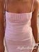 Pink Spaghetti Straps Sleeveless Mermaid Long Prom Dress,PDS11708