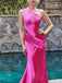 Elegant One shoulder Sleeveless Mermaid Long Prom Dress,PDS1135