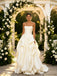 Luxury Satin Pleats Sleeveless A-Line Floor Length Wedding Dresses, WD0379