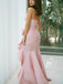 Pretty Ruffles Side Slit V-Neck Sleeveless Mermaid Long Prom Party Dress,PDS11773