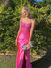 Cute Spaghetti Straps V-Neck Lace Top Mermaid Long Prom Party Dress,PDS11757