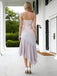 Floral Spaghetti Straps Ruffles Chiffon Sleeveless Sheath Long Prom Party Dress,PDS11825
