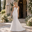 Breathtaking Strapless Notched Textured Lace Mermaid Wedding Dress, WD0417